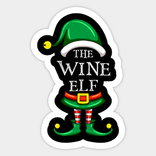 The Wine Elf Matching Family Christmas Pajama Sticker